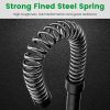 1Pair Ropeless Battle Ropes for Home Portable Compact Workout Exercise Training Battle Rope With Waist Strap for Women Men Strength Training Spring Ba