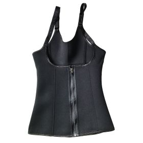 Zippered Waist Trainer Corset Waist Tummy Control Body Shaper Cincher Back Support with Adjustable Straps for Women (Option: XL)