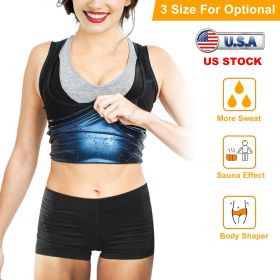 Women Sweat Vest Waist Trainer Shaper Heat Trapping Pullover Sweat Gym Vest Slimmer Sauna suits Sweat Body Shaper Vest (Option: Women)